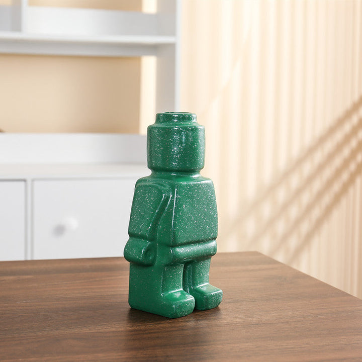 Vase Robot Figure Ceramic Design | Living Room