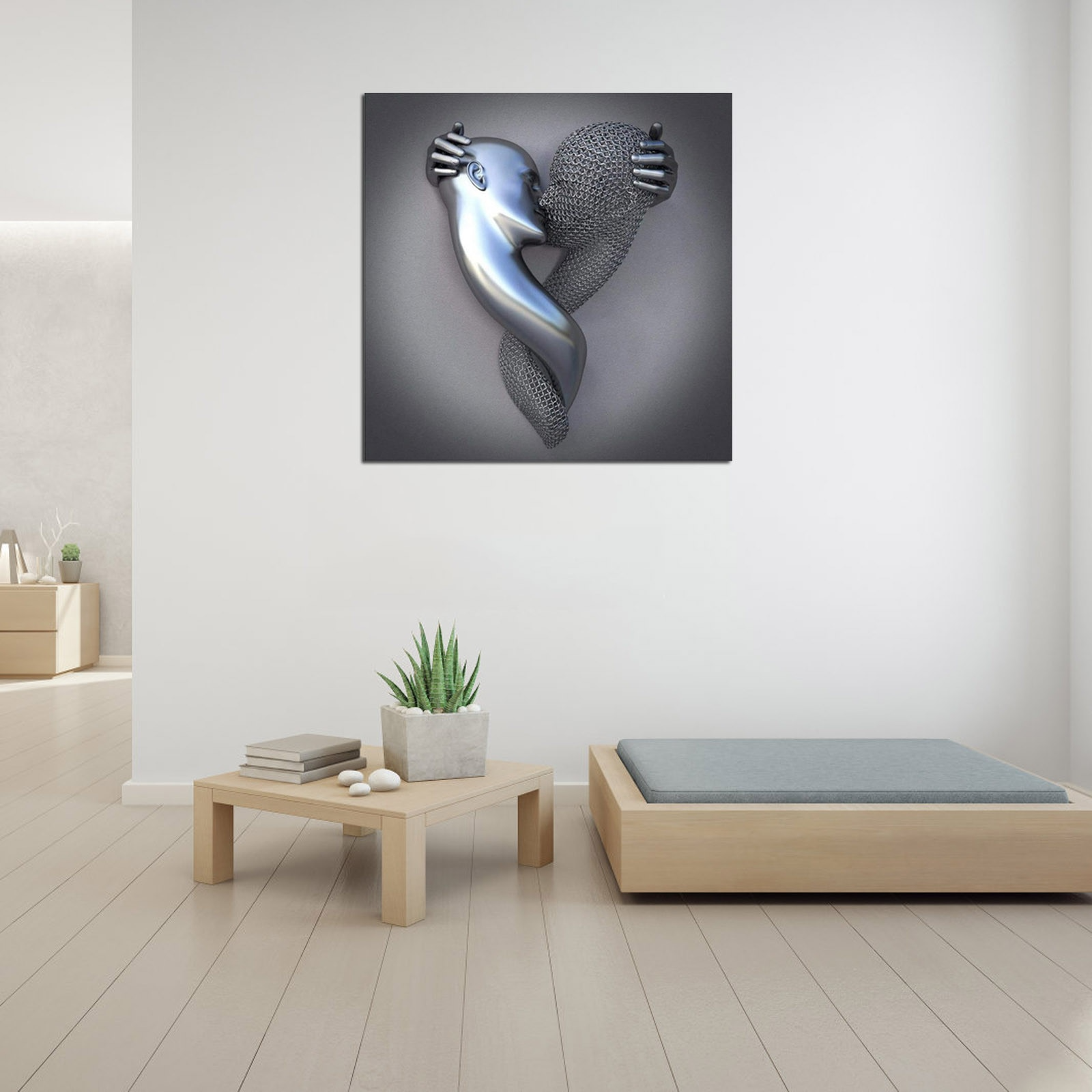 Wall Art Abstract Couple Canvas | Decoration