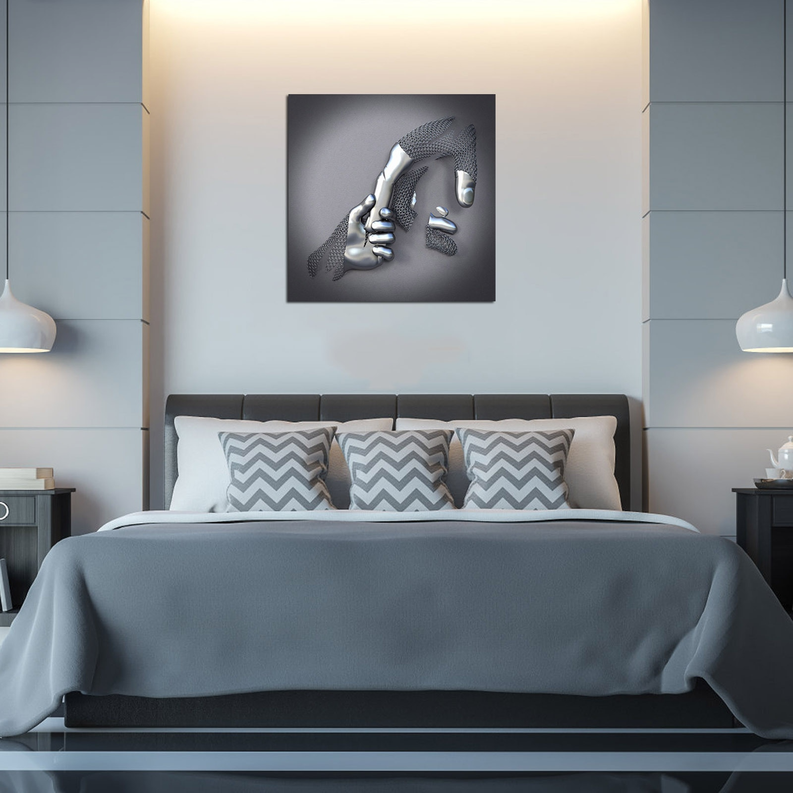 Wall Art Abstract Couple Canvas | Decoration