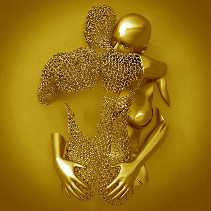 Wall Art Abstract Couple Canvas | Decoration
