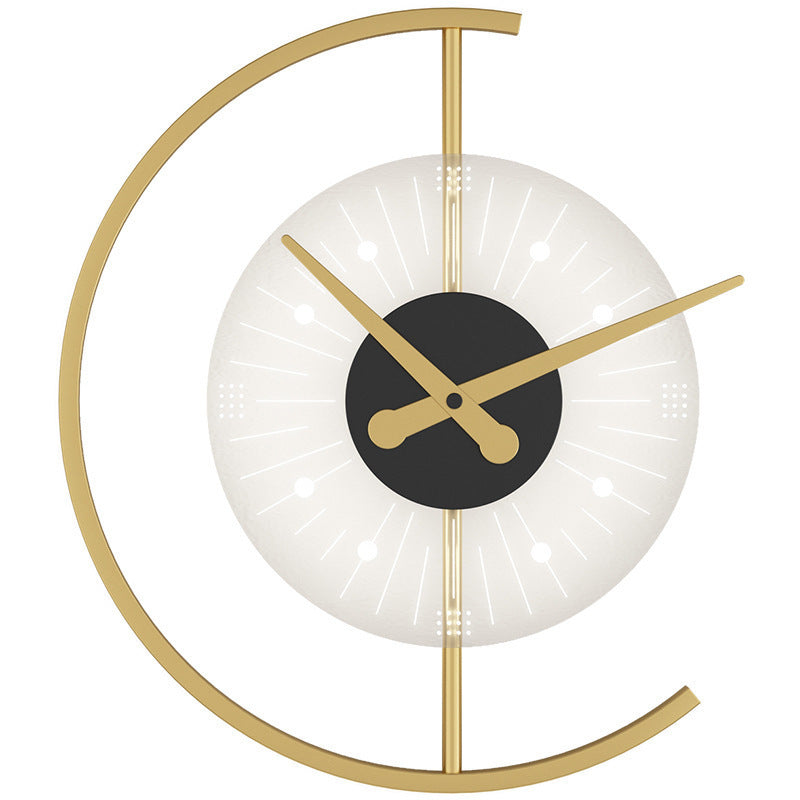 Wall Clock with LED Light | Wall Sconce