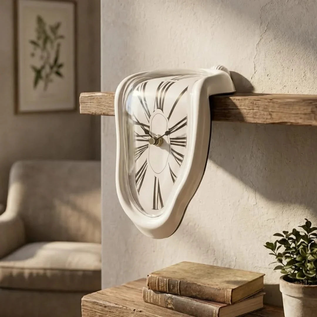 Wall Clocks Melting Distorted | Roman Numeral