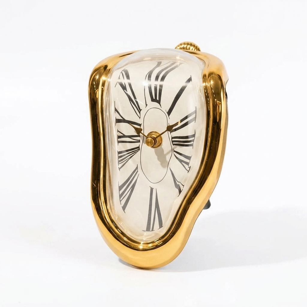 Wall Clocks Melting Distorted | Roman Numeral