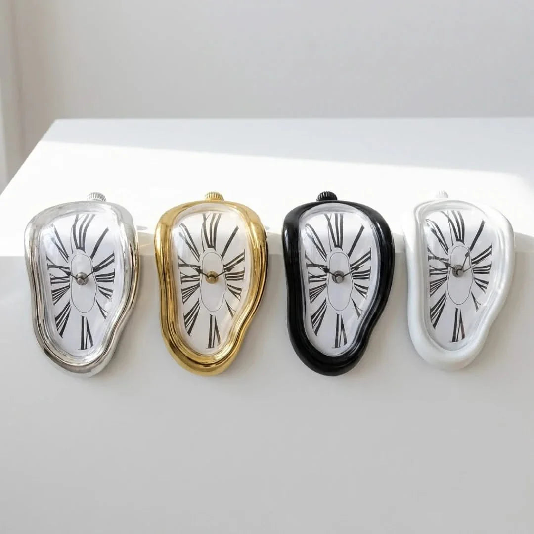 Wall Clocks Melting Distorted | Roman Numeral