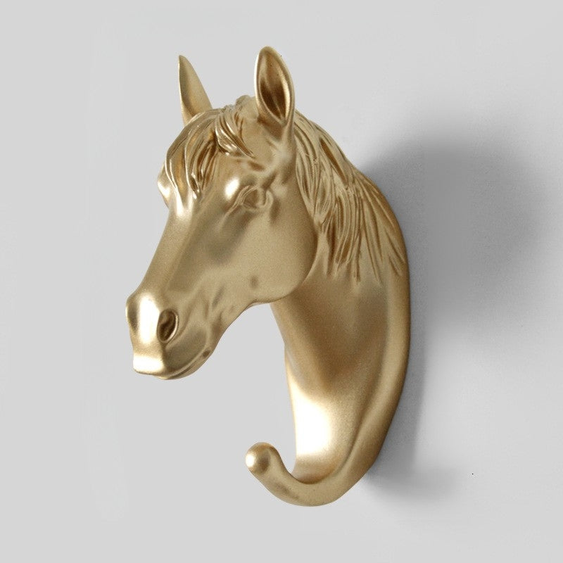 Wall Hooks Animal Head Sculpture Decorative | Storage Hangers