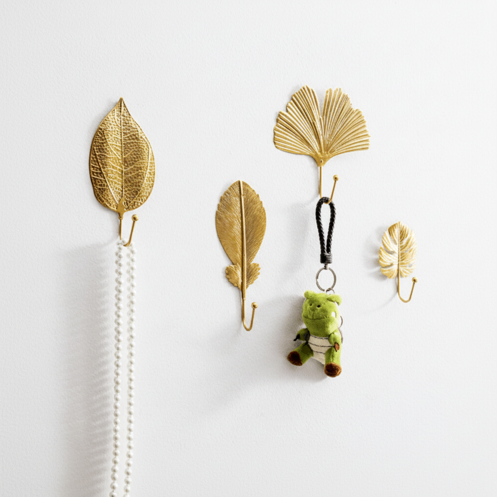 Wall Hooks Leaf Design for Entryway | Botanical