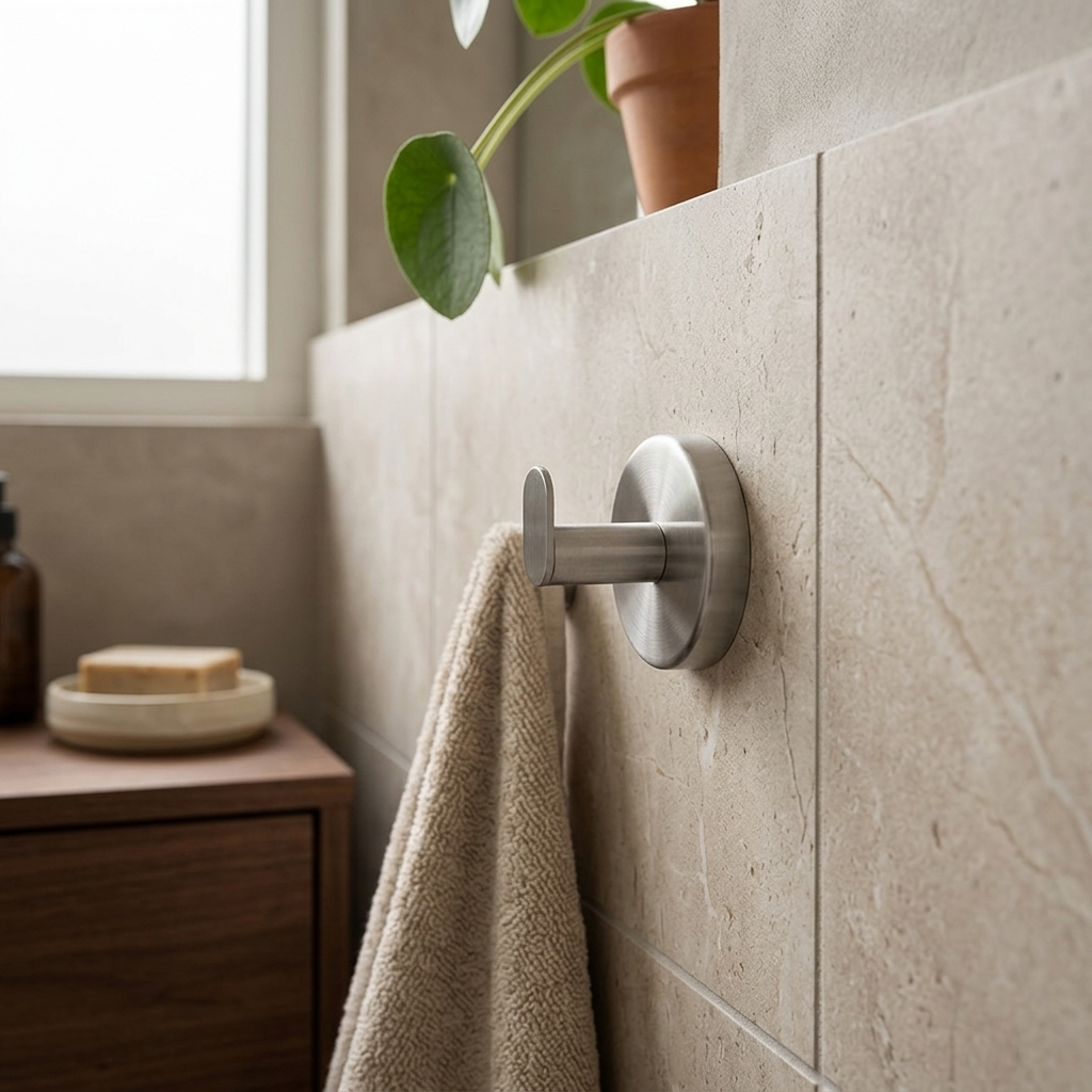 Wall Hooks Twist-Lock Mount Stainless Steel | No-Drill