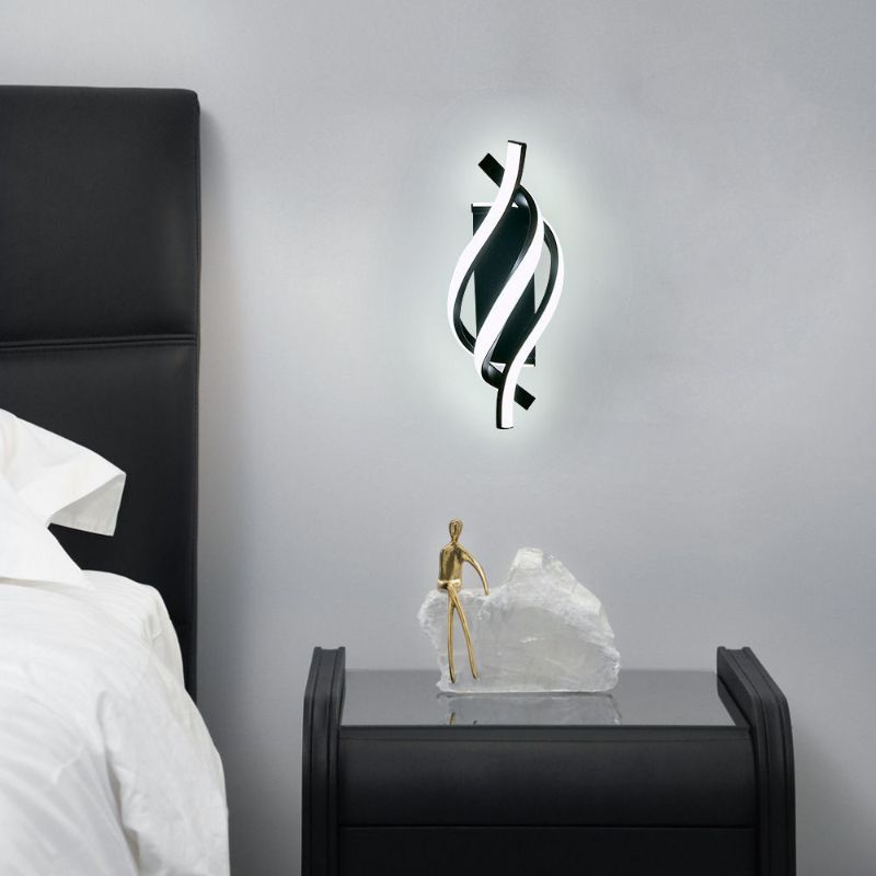 Wall Sconce LED for Bedroom Bedside | Spiral Design
