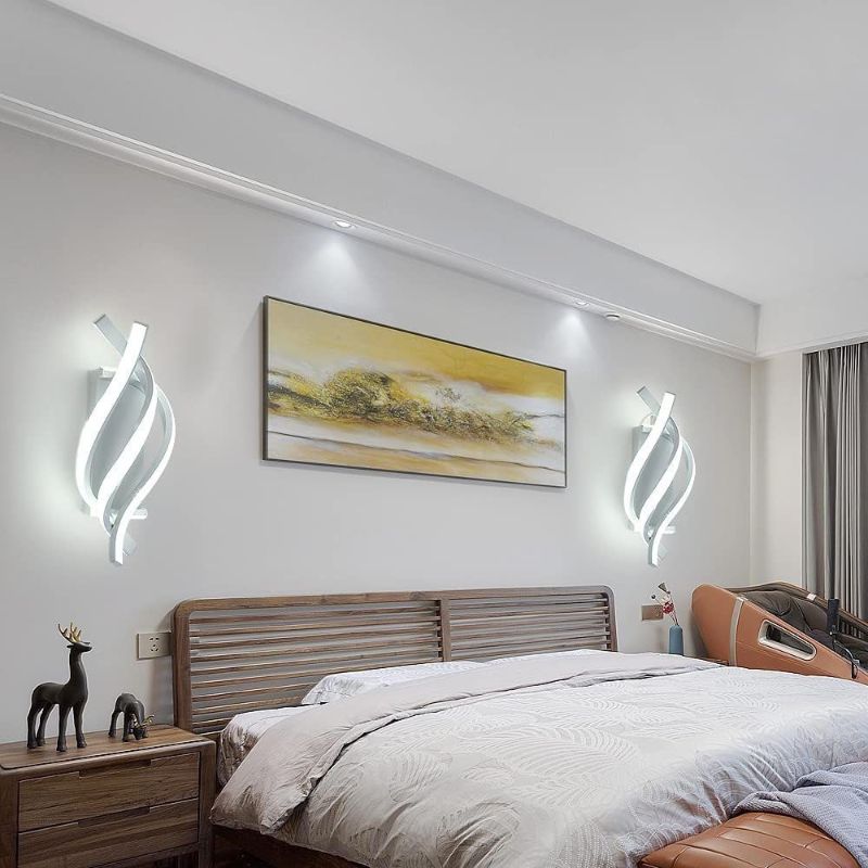 Wall Sconce LED for Bedroom Bedside | Spiral Design