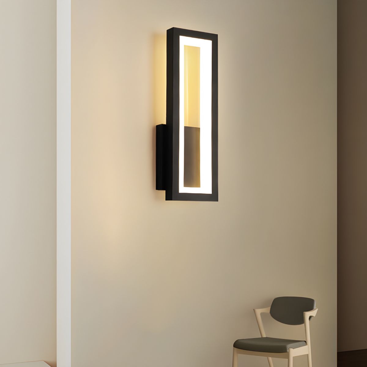 Wall Sconces for Bedroom & Living Room | Rectangular LED