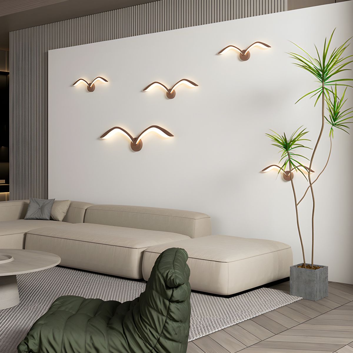 Wall Sconces with Bird Wing Design | LED Bedside Light