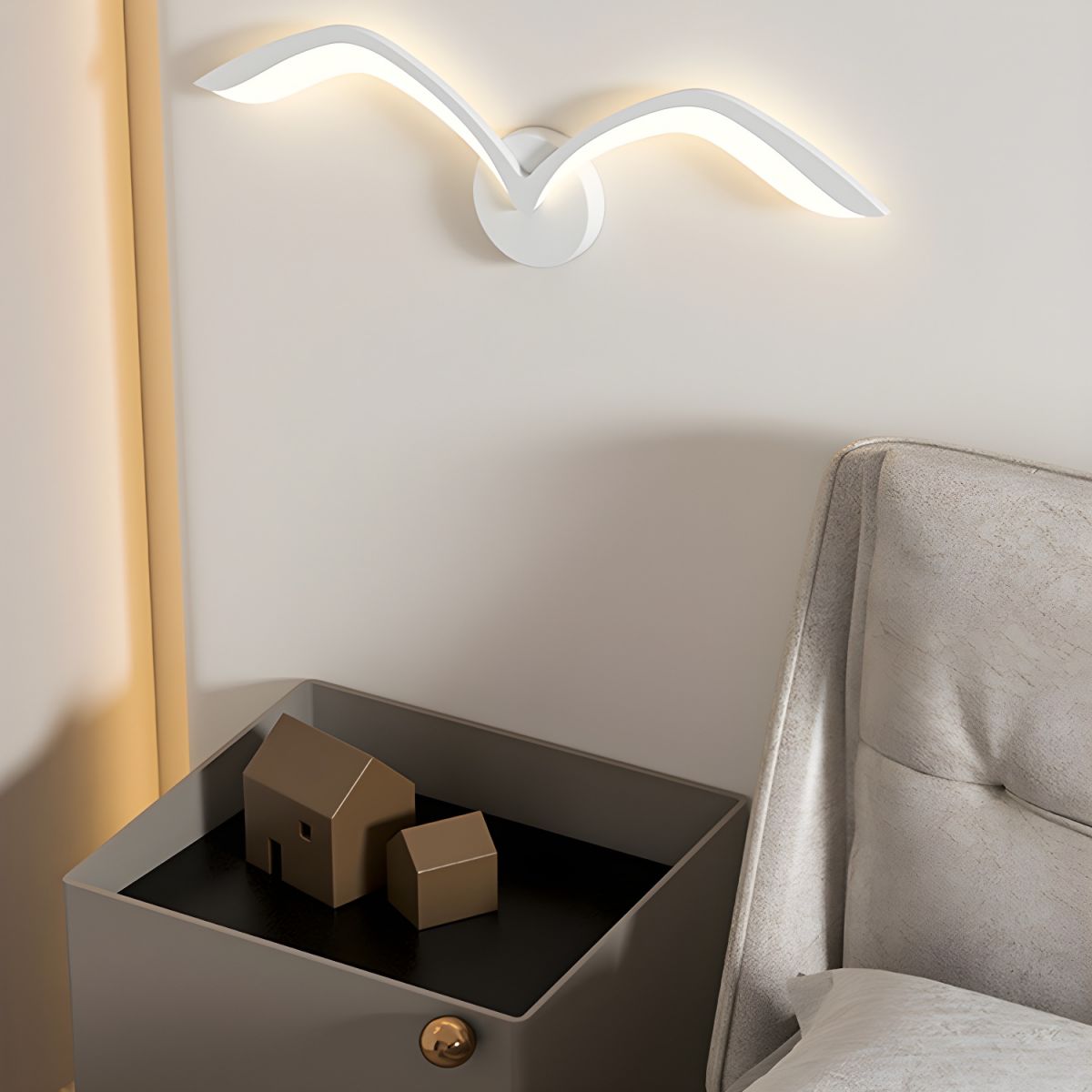 Wall Sconces with Bird Wing Design | LED Bedside Light
