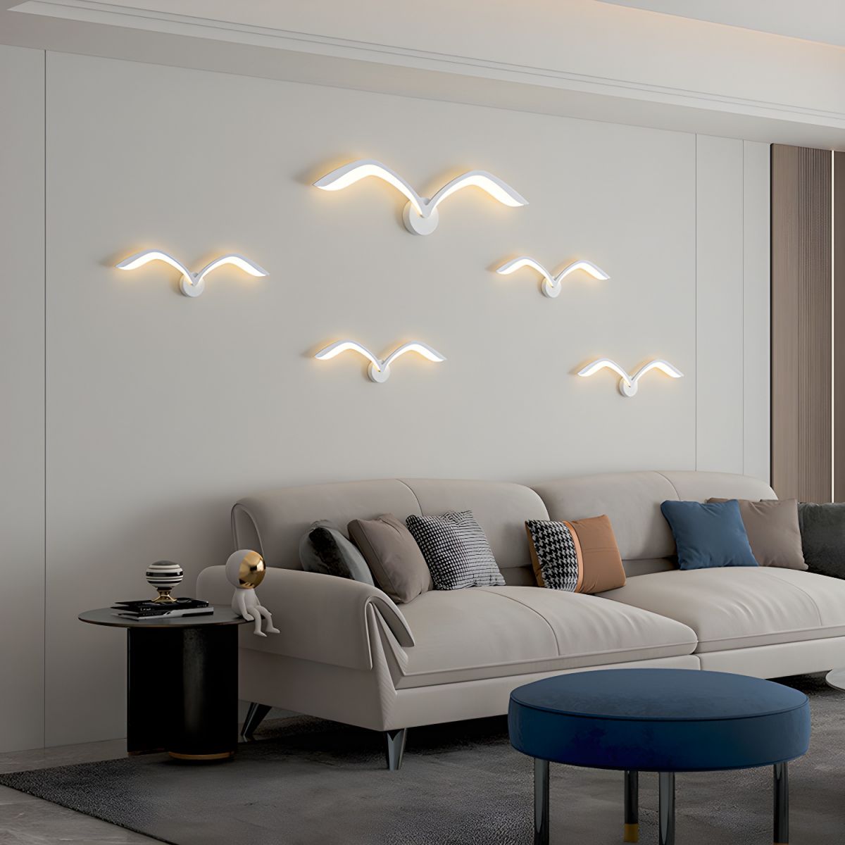 Wall Sconces with Bird Wing Design | LED Bedside Light