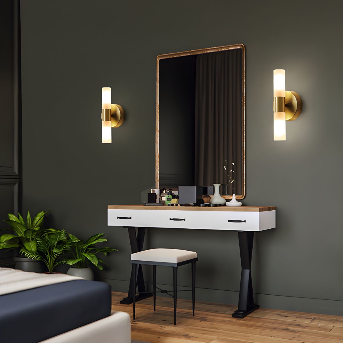 Wall Sconces with LED for Bedroom & Living Room | Modern Cylinder