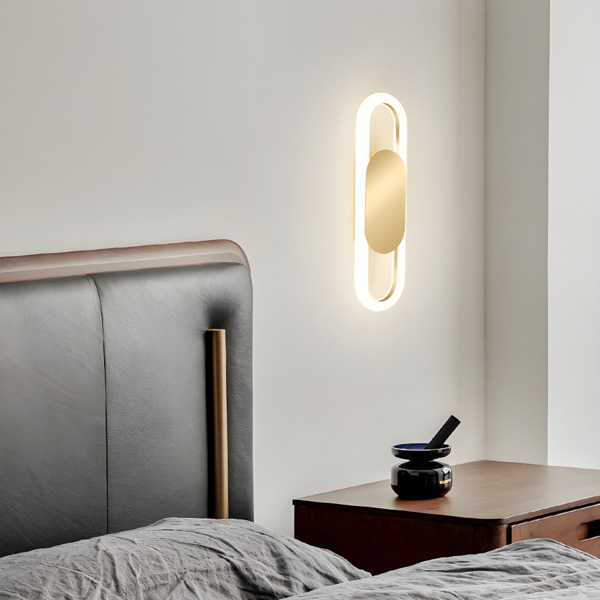Wall Sconces with LED for Bedroom & Living Room | Oval Design