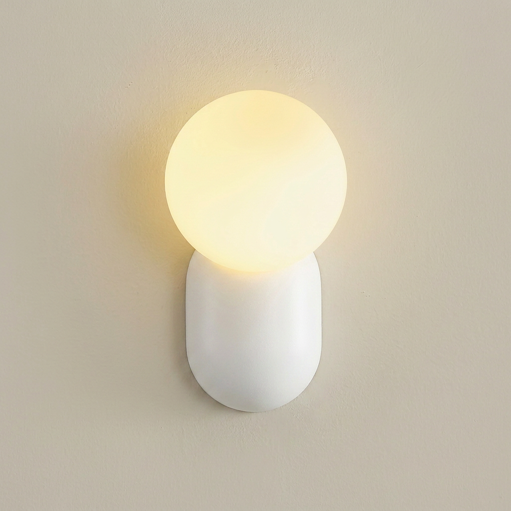 Wall Sconces with LED Globe for Bedroom & Living Room | Modern