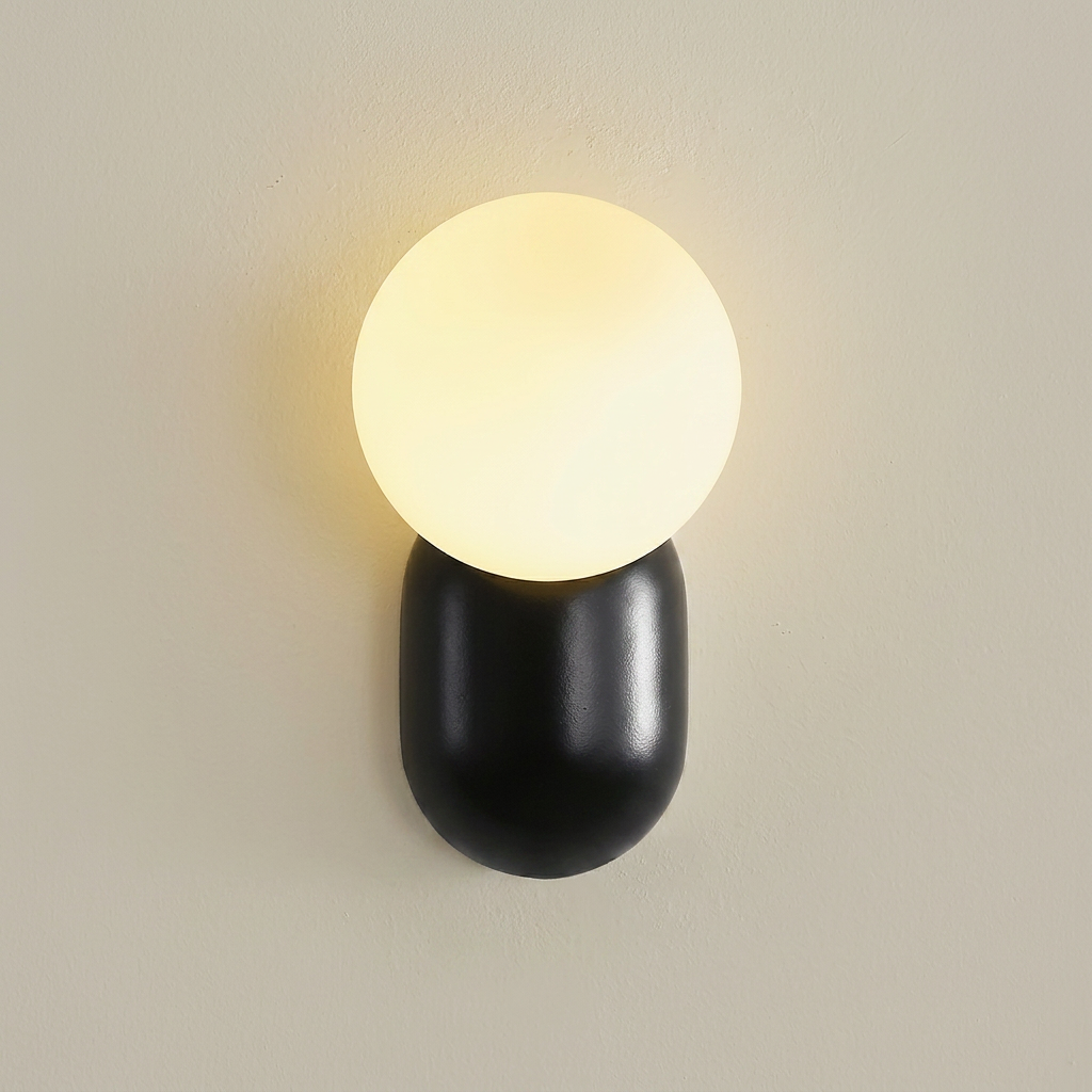Wall Sconces with LED Globe for Bedroom & Living Room | Modern