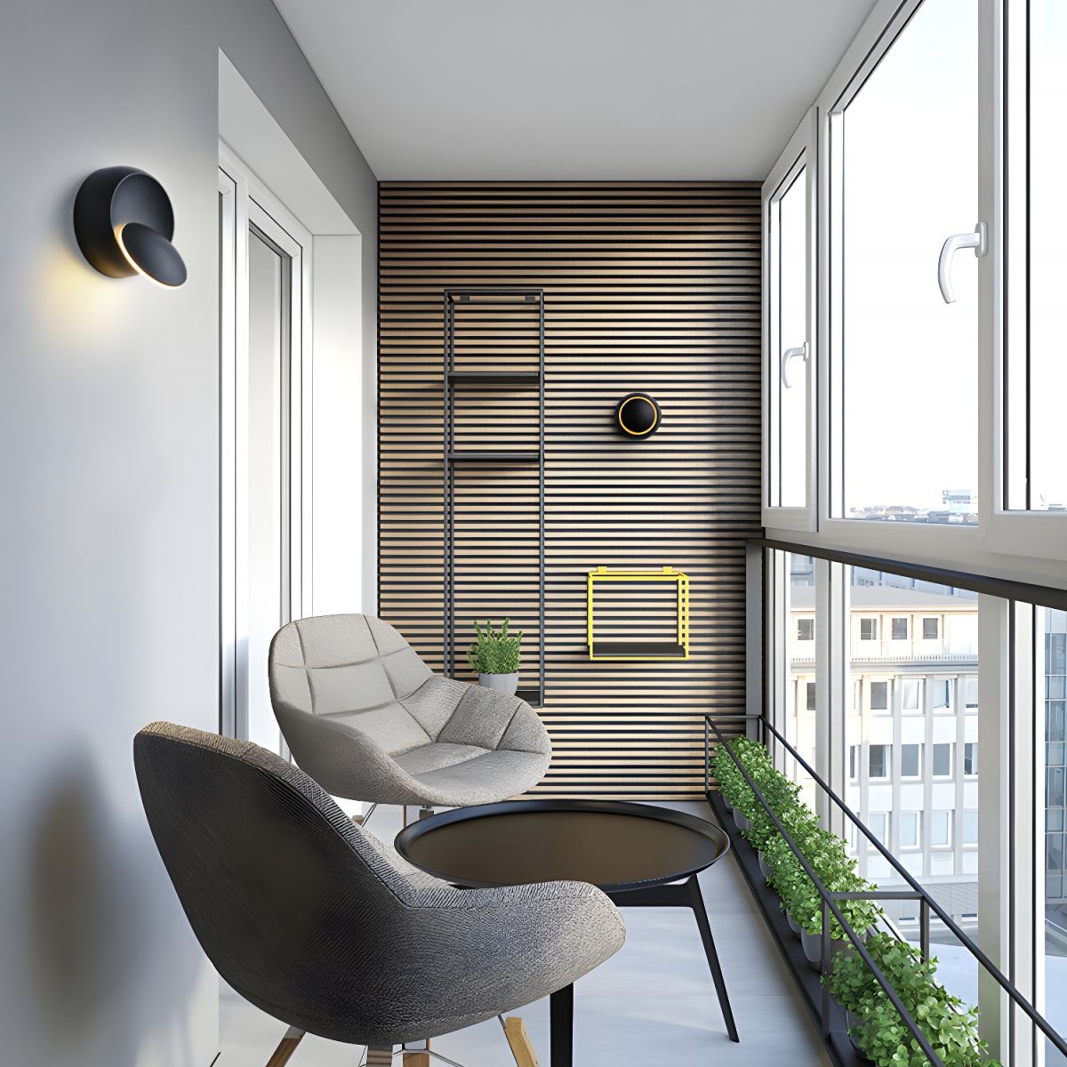 Wall Sconces with Rotating Disc Design | LED