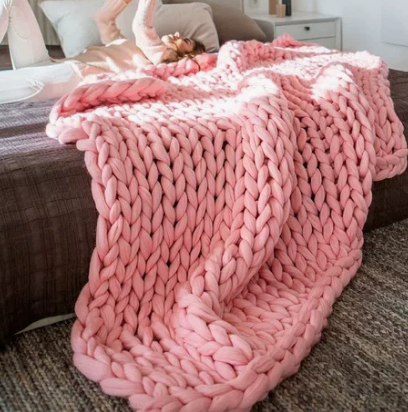 Weighted Blanket Chunky Knit | Bedroom