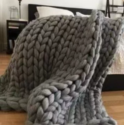 Weighted Blanket Chunky Knit | Bedroom
