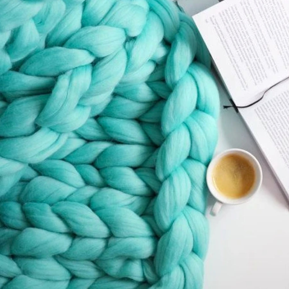 Weighted Blanket Chunky Knit | Bedroom