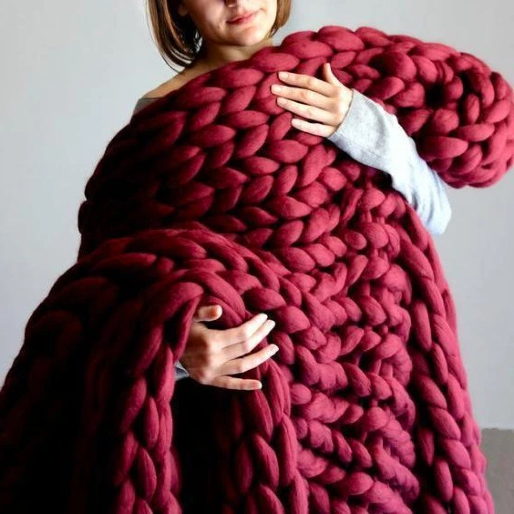 Weighted Blanket Chunky Knit | Bedroom