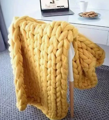 Weighted Blanket Chunky Knit | Bedroom