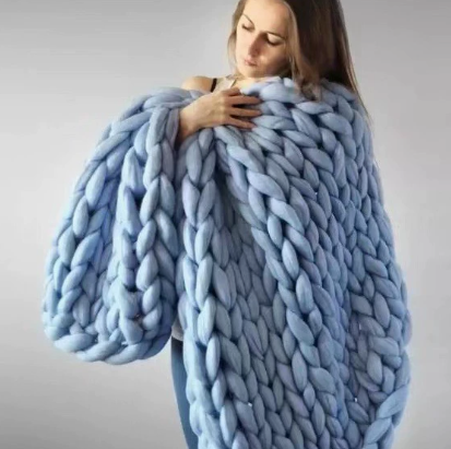 Weighted Blanket Chunky Knit | Bedroom