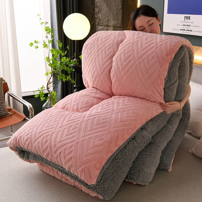 Weighted Blanket Fleece Bed | Large