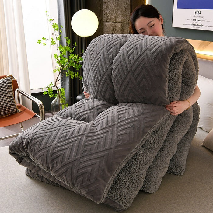 Weighted Blanket Fleece Bed | Large