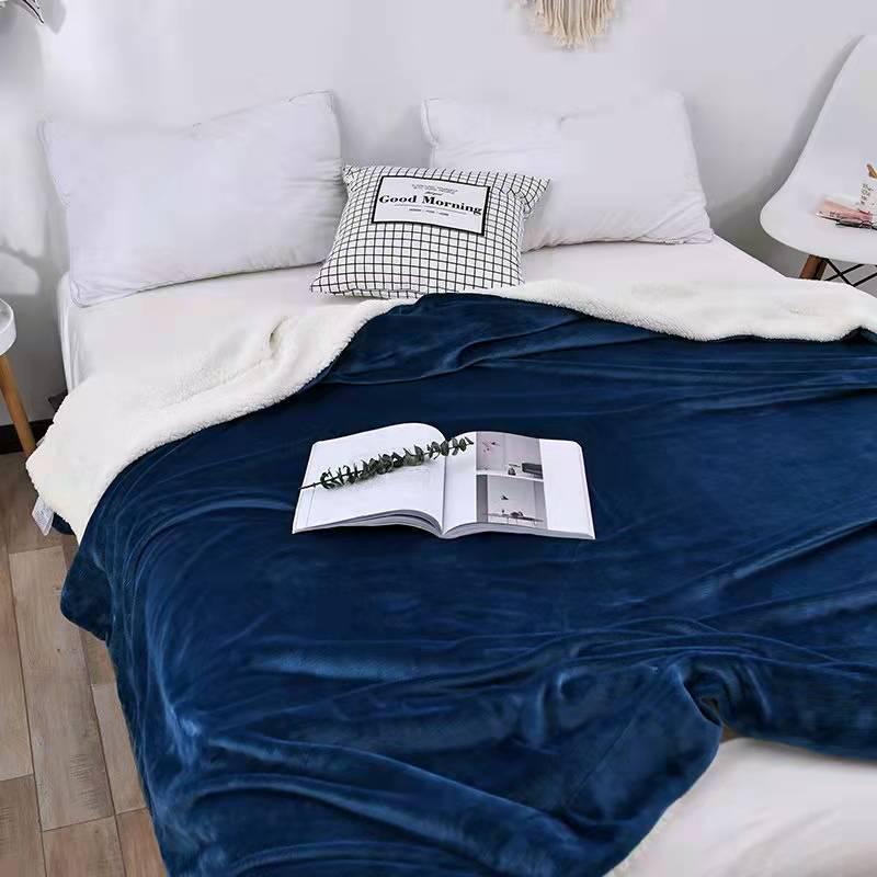 Weighted Blanket Sherpa Fleece Reversible for Bed | Fluffy