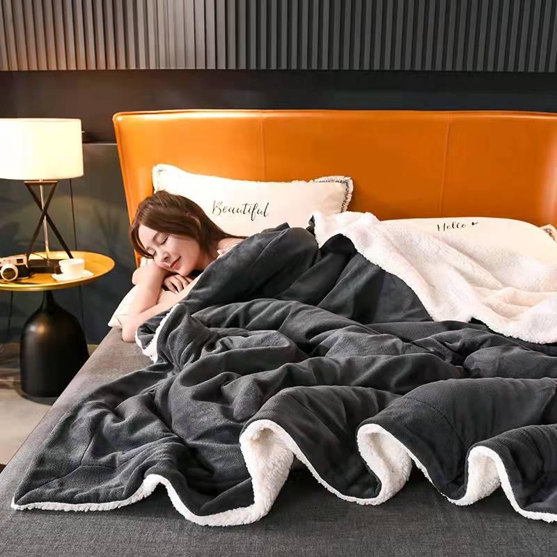 Weighted Blanket Sherpa Fleece Reversible for Bed | Fluffy