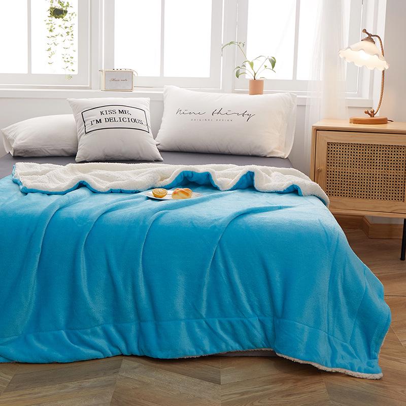 Weighted Blanket Sherpa Fleece Reversible for Bed | Fluffy