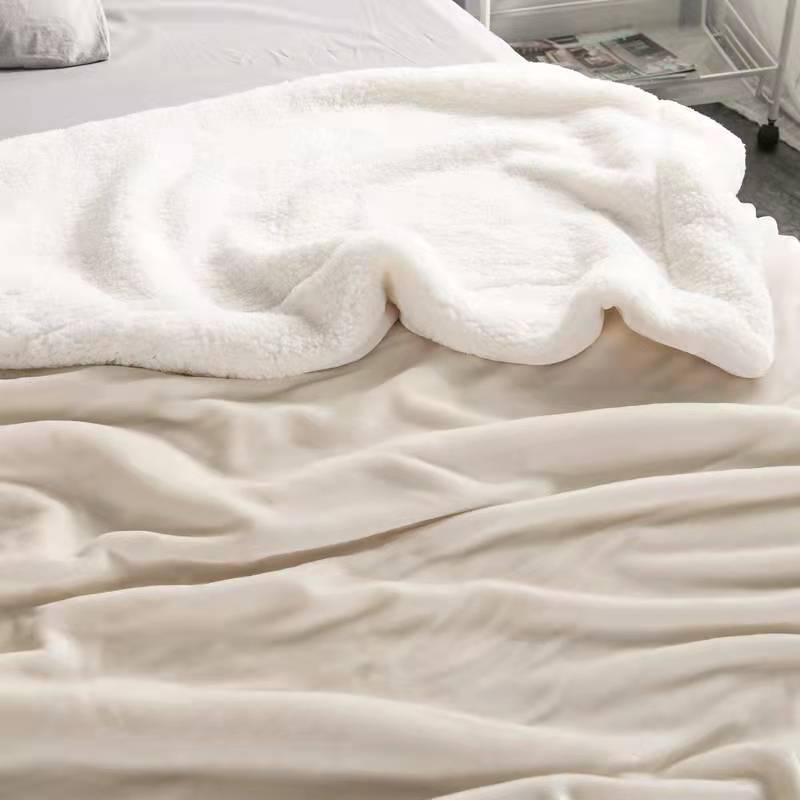 Weighted Blanket Sherpa Fleece Reversible for Bed | Fluffy