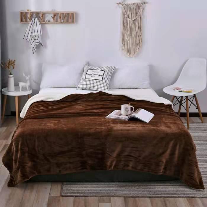 Weighted Blanket Sherpa Fleece Reversible for Bed | Fluffy
