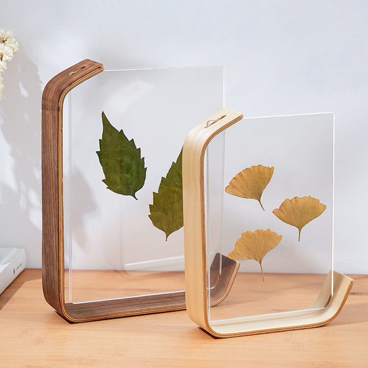 Wood Photo Frames with Floating Display | Double-Sided